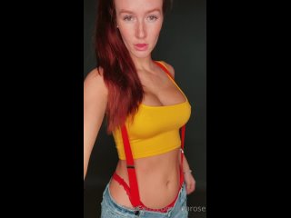 qira rose nude redhead cam home ppv pov onlyfans tits home plum red lingerie 4